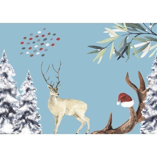 Joons Kerstkaart 'My Deer - Snow is coming' - A6 formaat luxe hippe kerstkaart - Copy - Copy