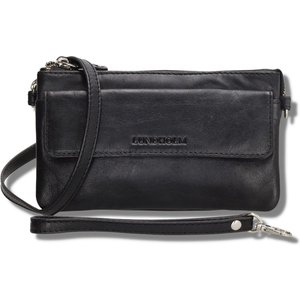 Lundholm Myrdal – Kleine Leren Schoudertas Crossbody – Zwart