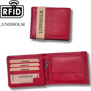 Lundholm Lundholm Dames Portemonnee Rood Leer RFID (Anti-Skim) - portemonnee dames billfold vrouwen cadeautjes tip | Scandinavisch design - Göteborg serie Lundholm Lundholm Dames Portemonnee Rood Leer RFID (Anti-Skim) - portemonnee dames billfold vrouwen cadeautjes tip | Scandinavisch design - Göteborg serie