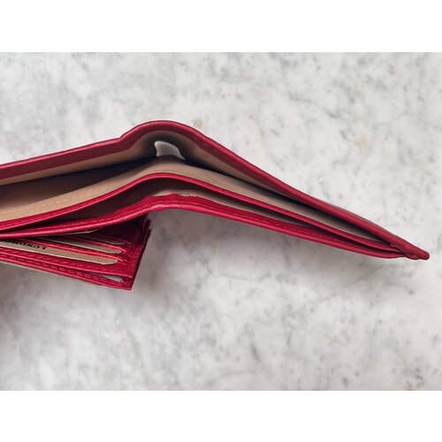 Lundholm Lundholm Dames Portemonnee Rood Leer RFID (Anti-Skim) - portemonnee dames billfold vrouwen cadeautjes tip | Scandinavisch design - Göteborg serie