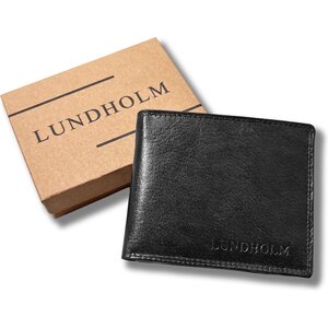 Lundholm Reykjavik – Herren Geldbörse aus Leder mit RFID – Schwarz Lundholm Reykjavik – Herren Geldbörse aus Leder mit RFID – Schwarz