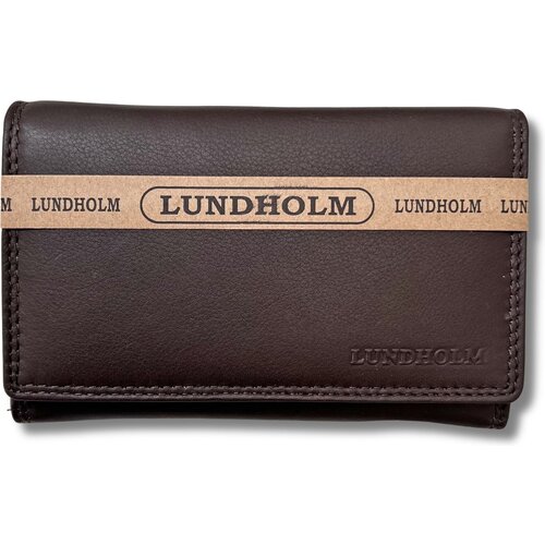 Lundholm Lundholm portemonnee dames leer bruin - compact formaat huishoudportemonnee vrouwen cadeautjes tip - Lundholm Helsingborg serie | Scandinavisch design