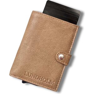 Lundholm Trondheim – Uitschuifbare Pasjeshouder Dames met Portemonnee – Beige Lundholm Trondheim – Uitschuifbare Pasjeshouder Dames met Portemonnee – Beige