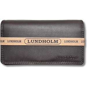 Lundholm Lundholm portemonnee dames overslag bruin RFID - Leren portefeuille dames met anti-skim bescherming - vrouwen cadeautjes overslagportemonnee dames bruin