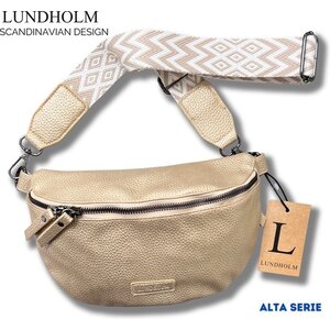 Lundholm Lundholm heuptasje dames festival goud - bag strap tassenriem met schouderband voor tas - cadeau voor vriendin | Scandinavisch design - Alta serie - crossbody tas dames Goud