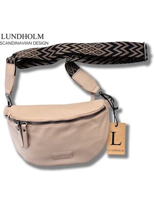 Lundholm Lundholm heuptasje dames festival taupe - bag strap tassenriem met schouderband voor tas - cadeau voor vriendin | Scandinavisch design