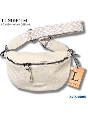 Lundholm Lundholm heuptasje dames festival beige - bag strap tassenriem met schouderband voor tas - cadeau voor vriendin | Scandinavisch design