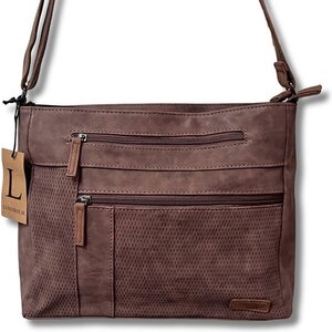 Lundholm Göta – Faux Leather Shoulder Bag – Brown Lundholm Göta – Faux Leather Shoulder Bag – Brown