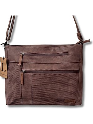 Lundholm Lundholm Tas Schoudertas Dames topkwaliteit PU leer Bruin - cadeau voor vrouw - Scandinavisch Design | Göta serie