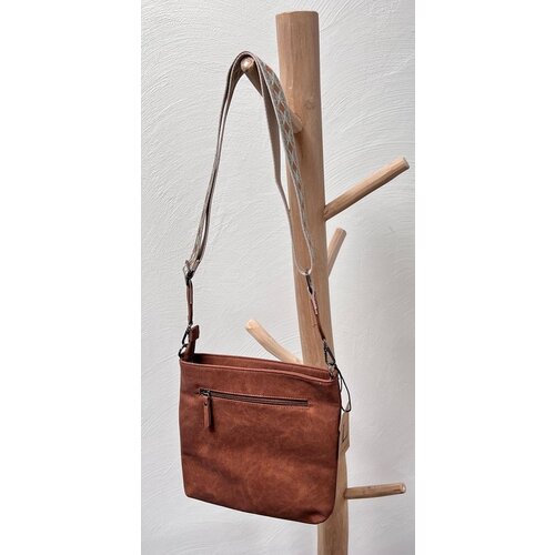 Lundholm Lundholm schoudertas dames Bruin - schoudertassen dames crossbody tas dames schoudertas - vrouwen cadeautjes | Scandinavisch Design - Lykling Serie