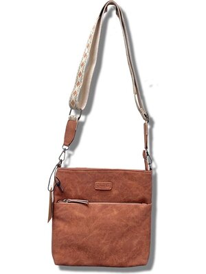 Lundholm Lundholm schoudertas dames Bruin - schoudertassen dames crossbody tas dames schoudertas - vrouwen cadeautjes | Scandinavisch Design - Lykling Serie