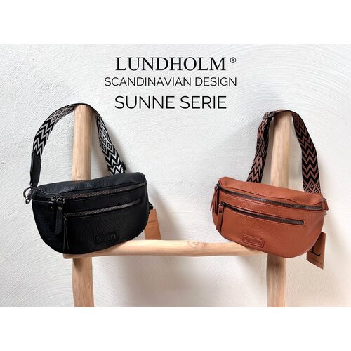 Lundholm Lundholm heuptasje dames - fanny pack dames festival tasje - cadeau voor vriendin - dubbele rits | Scandinavian Design - Sunne Serie Cognac Lundholm Lundholm heuptasje dames - fanny pack dames festival tasje - cadeau voor vriendin - dubbele rits | Scandinavian Design - Sunne Serie Cognac