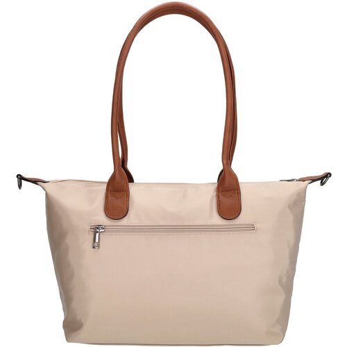 Lundholm Lundholm Shopper Dames Handtas dames Tote Bag Beige Champagne - Shopper dames met rits - vrouwen cadeautjes - | Scandinavisch Design - Danviken Serie - Beige