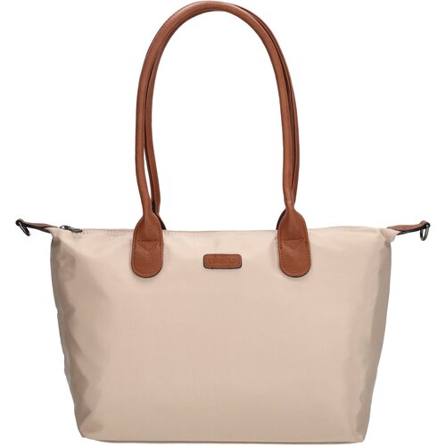 Lundholm Lundholm Shopper Dames Handtas dames Tote Bag Beige Champagne - Shopper dames met rits - vrouwen cadeautjes - | Scandinavisch Design - Danviken Serie - Beige