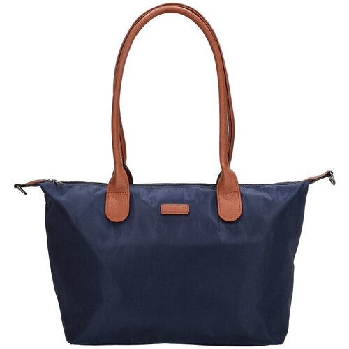 Lundholm Lundholm Shopper Dames Handtas dames Tote Bag Donkerblauw - Shopper dames met rits - vrouwen cadeautjes - | Scandinavisch Design - Danviken Serie - Blauw