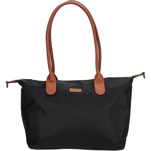 Lundholm Lundholm Shopper Dames Handtas dames Tote Bag Zwart - Shopper dames met rits - vrouwen cadeautjes - | Scandinavisch Design - Danviken Serie - Zwart
