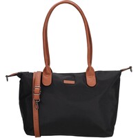 Lundholm Shopper Dames Handtas dames Tote Bag Zwart - Shopper dames met rits - vrouwen cadeautjes - | Scandinavisch Design - Danviken Serie - Zwart
