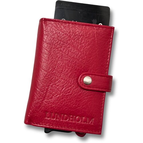 Lundholm Lundholm Pasjeshouder Rood - Cadeau set dames vrouwen cadeautjes set - cadeau voor vriendin - giftset geschenkdoos brievenbus cadeau - creditcardhouder onderzetters leer - Rood