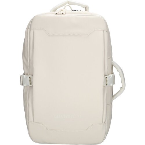 Lundholm Lundholm Rugzak Underseater 40x30x20 - Rugtas Travel Laptoptas 15.6 inch met TSA slot - Reizen Handbagage Koffer als Rugtas - Maximale Inhoud - Cabin Approved - Scandinavisch Design Beige