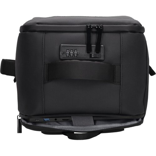 Lundholm Lundholm Rugzak Underseater 40x30x20 - Rugtas Travel Laptoptas 15.6 inch met TSA slot - Reizen Handbagage Koffer als Rugtas - Maximale Inhoud - Cabin Approved - Scandinavisch Design Zwart