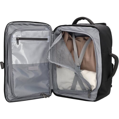 Lundholm Lundholm Rugzak Underseater 40x30x20 - Rugtas Travel Laptoptas 15.6 inch met TSA slot - Reizen Handbagage Koffer als Rugtas - Maximale Inhoud - Cabin Approved - Scandinavisch Design Zwart