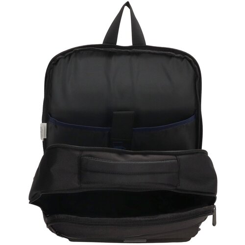 Lundholm Lundholm Luxe Rugtas laptoptas 22L - 15,6 Inch - Laptop Rugzak Heren Laptoptas Schooltas - Werktas Laptoptas 15.6 inch - Tas - Scandinavisch Design - Diep Zwart