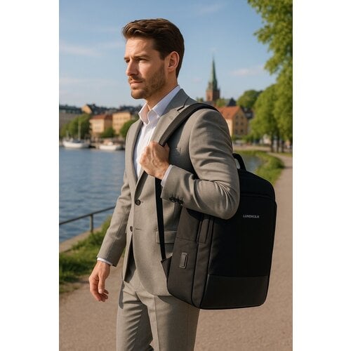 Lundholm Lundholm Luxe Rugtas laptoptas 22L - 15,6 Inch - Laptop Rugzak Heren Laptoptas Schooltas - Werktas Laptoptas 15.6 inch - Tas - Scandinavisch Design - Diep Zwart Lundholm Lundholm Luxe Rugtas laptoptas 22L - 15,6 Inch - Laptop Rugzak Heren Laptoptas Schooltas - Werktas Laptoptas 15.6 inch - Tas - Scandinavisch Design - Diep Zwart