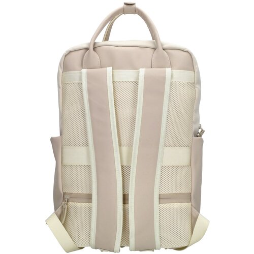 Lundholm Lundholm Abisko Luxe Rugzak - 25L - 15,6 Inch - Laptop Rugzak Handbagage Geschikt -Werktas Schooltas Laptoptas Dames 15.6 inch - Scandinavisch Design - Creme