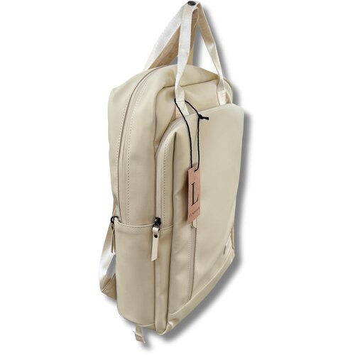 Lundholm Lundholm Rugzak Dames 15.6 inch laptoptas Beige - Handbagage, waterdichte rugtas - Scandinavisch Design Lundholm Lundholm Rugzak Dames 15.6 inch laptoptas Beige - Handbagage, waterdichte rugtas - Scandinavisch Design
