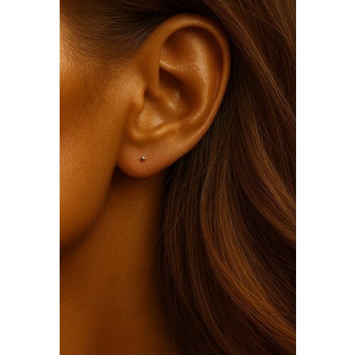 Lundholm Lundholm Luxe 925 Sterling Zilver Studs - Bolvorming 2 mm