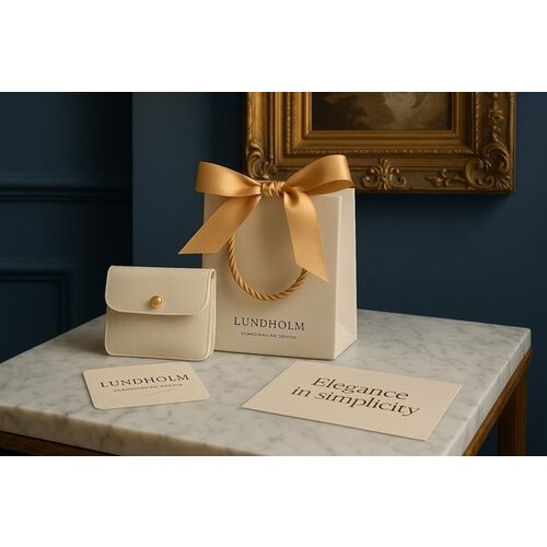 Lundholm Lundholm Gold Plated Luxe Oorbellen Dames Allergievrij - Gouden Oorbellen Hartje Hartjes Design Minimalistisch Geometrisch Design - Vrouwen Cadeautjes - Scandinavisch Design