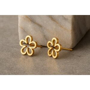 Lundholm Small Flower Stud Earrings 0.9 cm – Gold-Tone Lundholm Small Flower Stud Earrings 0.9 cm – Gold-Tone