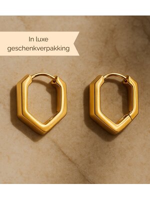 Lundholm Lundholm Luxe Oorringen Dames Goudkleurig – Premium Stainless Steel Gold PVD Plated Lundholm Lundholm Luxe Oorringen Dames Goudkleurig – Premium Stainless Steel Gold PVD Plated