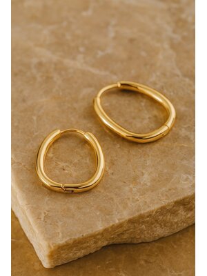 Lundholm Lundholm Luxe Oorbellen Dames Goudkleurig – Premium Stainless Steel Oorringen Gold PVD Plated Lundholm Lundholm Luxe Oorbellen Dames Goudkleurig – Premium Stainless Steel Oorringen Gold PVD Plated