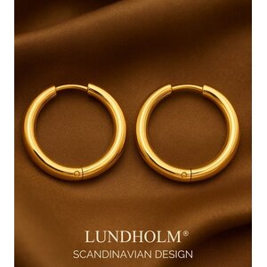Lundholm Classic Hoop Earrings – Gold-Tone Lundholm Classic Hoop Earrings – Gold-Tone