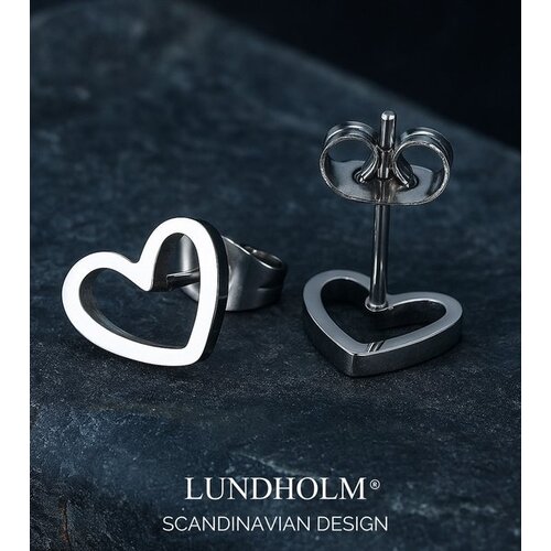 Lundholm Lundholm Luxe Oorknopjes Dames Goudkleurig  en Zilverkleurig – Premium Stainless Steel – Verguld – Kleine Hartjes (0.9 cm)