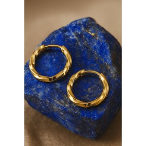 Lundholm Gedrehte Creolen 1,8 cm – Goldfarben