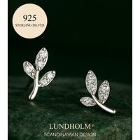 Lundholm Oorknopjes Dames - 925 Sterling Zilver - Kleine Oorbellen met Zirkonia (9 x 6 mm) - Verfijnd & Elegant - Perfect Cadeau voor Haar, vrouwen cadeautjes tip kerst - Luxe Geschenkverpakking