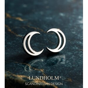 Lundholm Half Moon Stud Earrings 1 cm – Silver-Tone Lundholm Half Moon Stud Earrings 1 cm – Silver-Tone