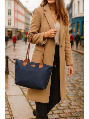 Lundholm Lundholm Shopper Dames Handtas dames Tote Bag Donkerblauw - Shopper dames met rits - vrouwen cadeautjes - | Scandinavisch Design - Danviken Serie - Blauw Lundholm Lundholm Shopper Dames Handtas dames Tote Bag Donkerblauw - Shopper dames met rits - vrouwen cadeautjes - | Scandinavisch Design - Danviken Serie - Blauw