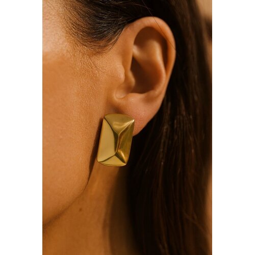 Lundholm Lundholm Oorknopjes Dames Grote oorbellen - Oorstekers groot – Premium Stainless Steel Oorbellen Verguld – Thora Serie – Goudkleurige Statement Studs (1,8 × 2,9 cm) – Waterproof & Hypoallergeen – Inclusief Luxe Geschenkverpakking