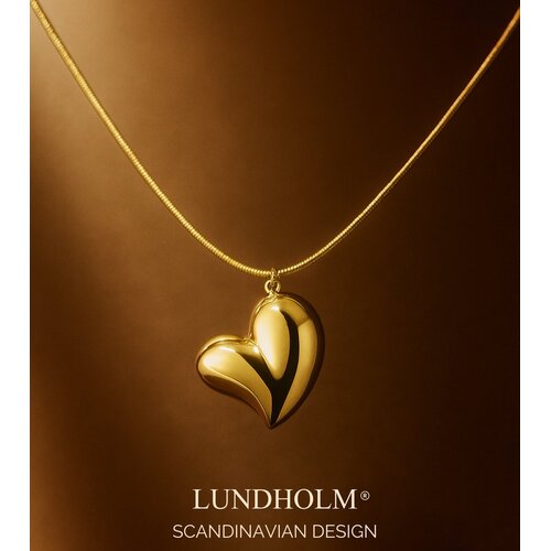 Lundholm Lundholm Zwangerschapsketting Dames Goudkleurig - Premium Stainless Steel Gold Plated - Hartjes Hanger met Rustgevend Geluid - Luxe Cadeau voor Vrouw, Babyshower of Gender Reveal - Luxe Geschenkverpakking