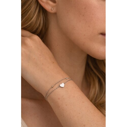 Lundholm Lundholm Luxe Armband Dames Goud kleurig - Premium Stainless Steel Jewellery - Bedel Armband - My Uppsala Serie - Cadeau voor Haar - Scandinavisch Design