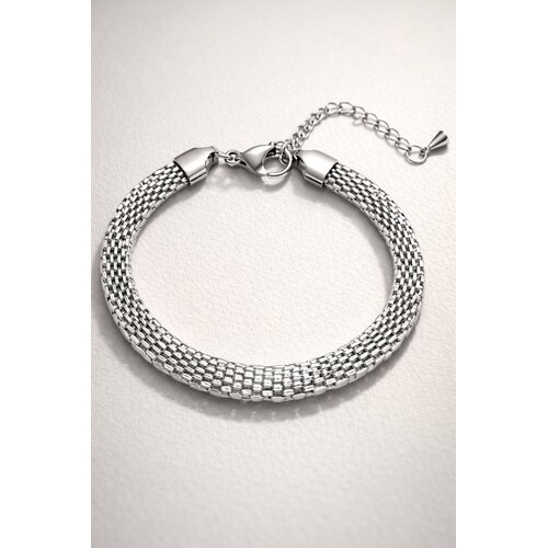 Lundholm Lundholm Luxe Premium Stainless Steel Gold Plated Goudkleurige & Zilverkleruige Armband Dames Minimalistisch - Scandinavisch Design