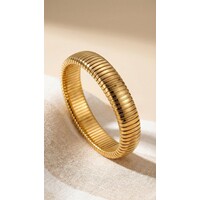 Lundholm Avril armband dames – stretch coil bangle – premium stainless steel – Avril serie – Scandinavisch design – sieraden cadeau voor haar