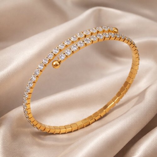 Lundholm Lundholm Yael armband dames zilverkleurig – premium stainless steel 2.5 micron PVD gold plated waterproof hypoallergeen – Yael serie – Scandinavisch design – sieraden cadeau voor haar