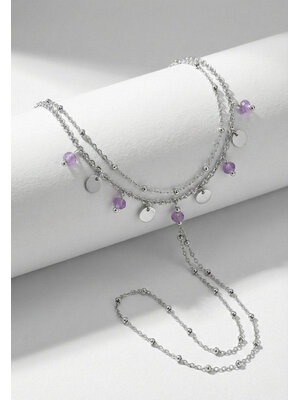 Lundholm Lundholm Saar armband dames zilverkleurig – 16 cm – premium stainless steel 2.5 micron PVD gold plated waterproof hypoallergeen – Saar serie – Scandinavisch design – sieraden cadeau voor haar