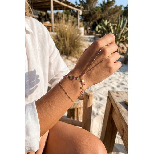 Lundholm Lundholm Saar armband dames zilverkleurig – 16 cm – premium stainless steel 2.5 micron PVD gold plated waterproof hypoallergeen – Saar serie – Scandinavisch design – sieraden cadeau voor haar