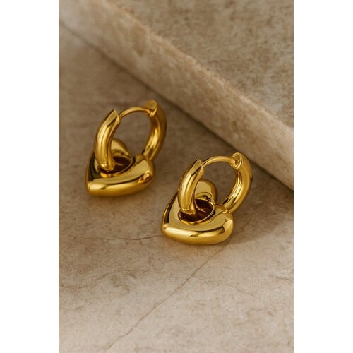 Lundholm Lundholm Lucy oorbellen dames goudkleurig – 2 x 1,4 cm – premium stainless steel hypoallergeen – Lucy serie – Scandinavisch design – sieraden cadeau voor haar