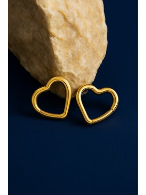 Lundholm Lundholm Leonore oorbellen dames goudkleurig – 2,6 cm – hypoallergeen – Leonore serie – Scandinavisch design – sieraden cadeau voor haar